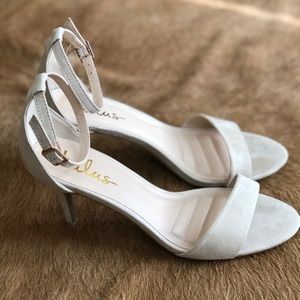 Nude Lulus Suede Heels